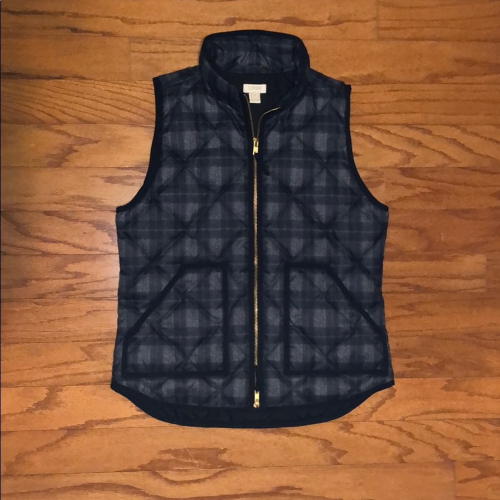 J. Crew Plaid Quilted Woman’s Vest